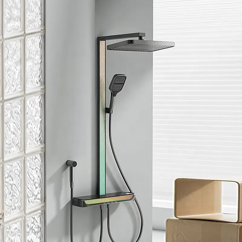 Brass Digital Waterfall Shower - Spa & Wellness Paradies Braunschweig review and price