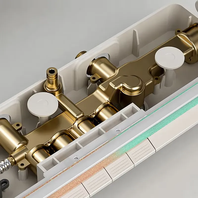 Brass Digital Waterfall Shower - Spa & Wellness Paradies Braunschweig review and price