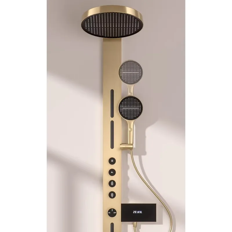 Brass Rainfall Shower Panel Se - Spa & Wellness Paradies Braunschweig review and price
